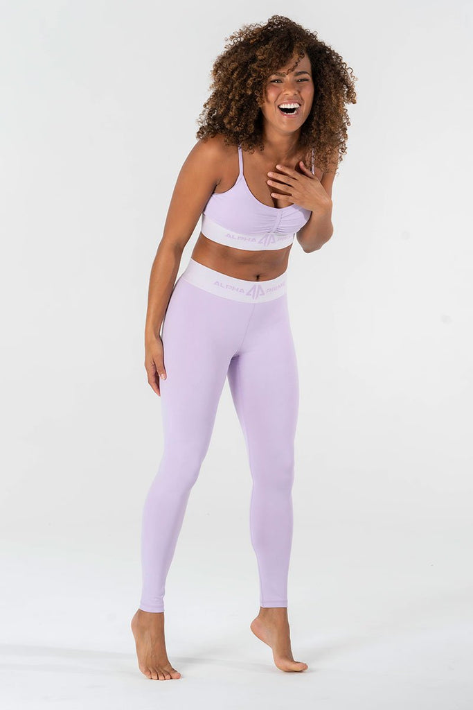 Women's Plant-stretch Compressive Sports Bra - Iris Purple - Pangaia